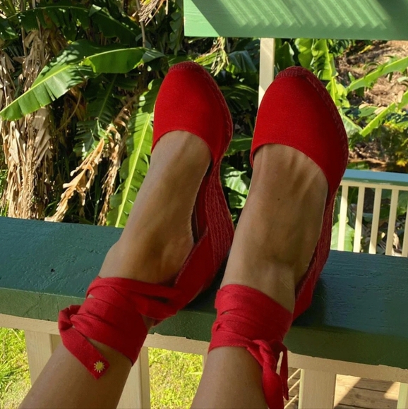 Authentic Stuart Weitzman espadrille wedges - Picture 6 of 15